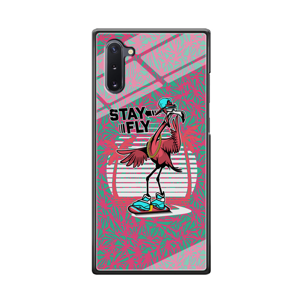 Flamingo Skate to Fly Samsung Galaxy Note 10 Case