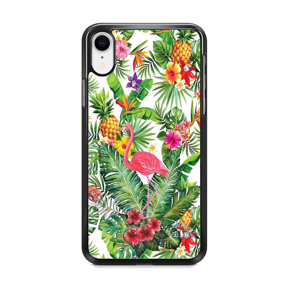 Flamingo Flower Rich iPhone XR Case