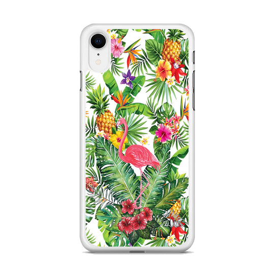 Flamingo Flower Rich iPhone XR Case