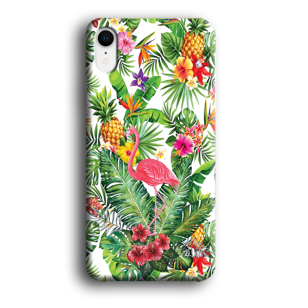 Flamingo Flower Rich iPhone XR Case