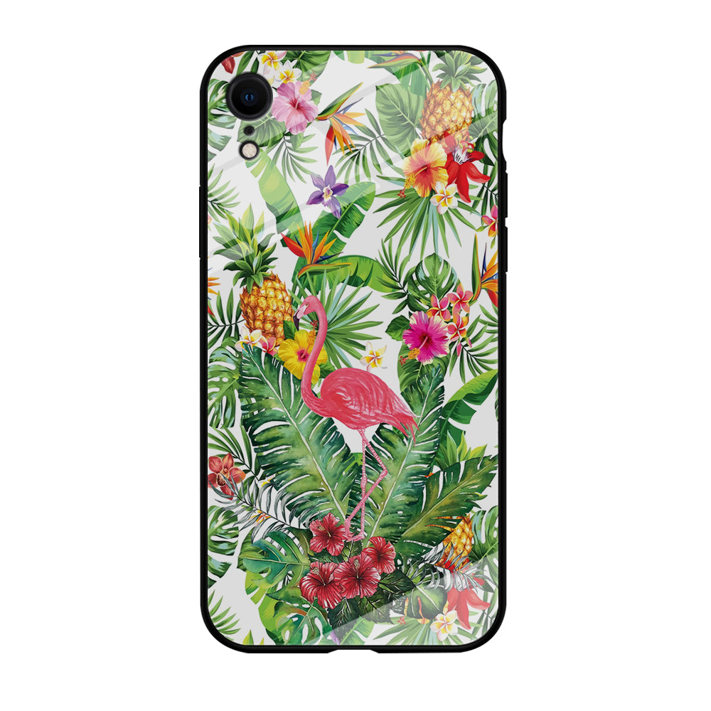 Flamingo Flower Rich iPhone XR Case
