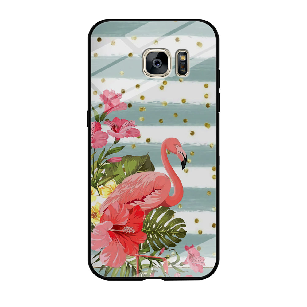 Flamingo Illusion of Love Samsung Galaxy S7 Edge Case