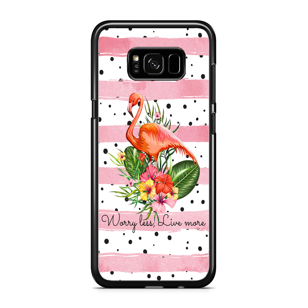 Flamingo Line of Life Samsung Galaxy S8 Plus Case Rubber Black (2D Case)