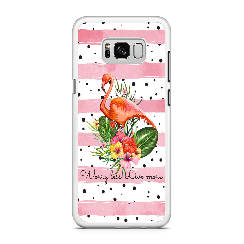 Flamingo Line of Life Samsung Galaxy S8 Plus Case Rubber White (2D Case)