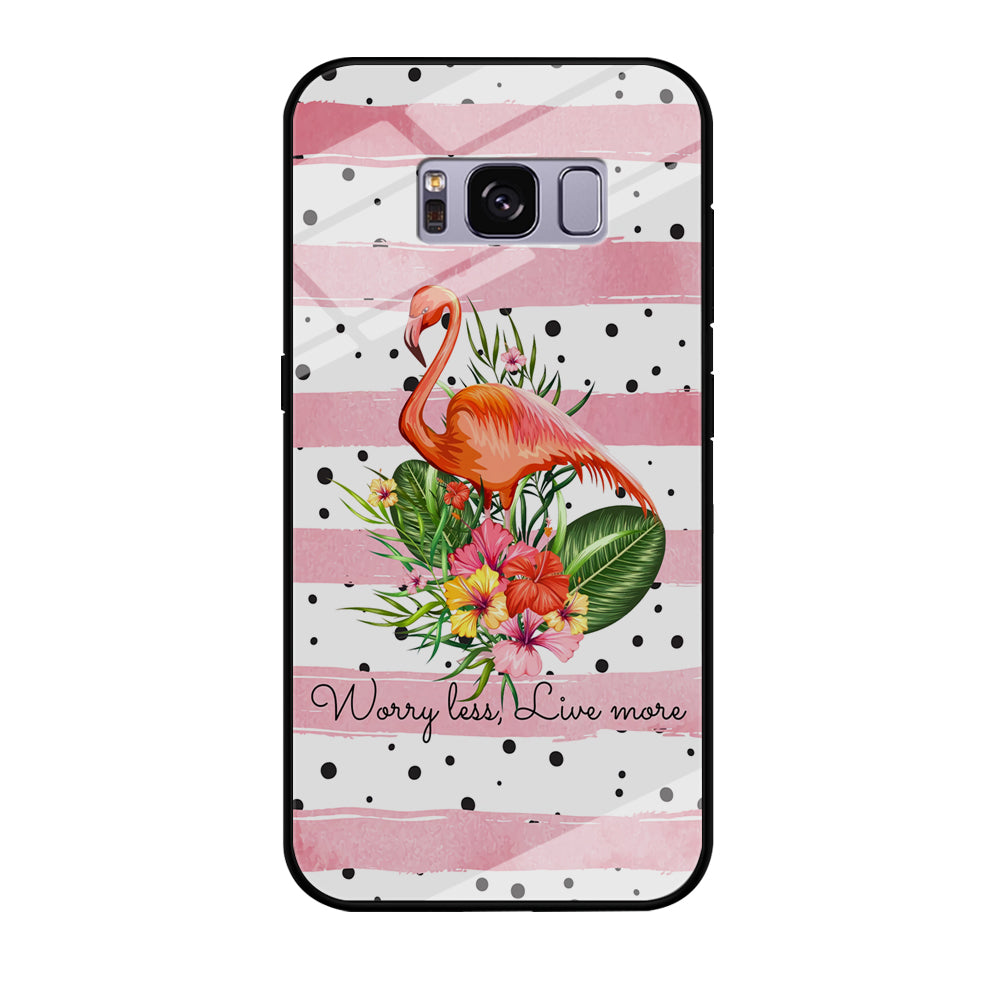 Flamingo Line of Life Samsung Galaxy S8 Plus Case Tempered Glass Case