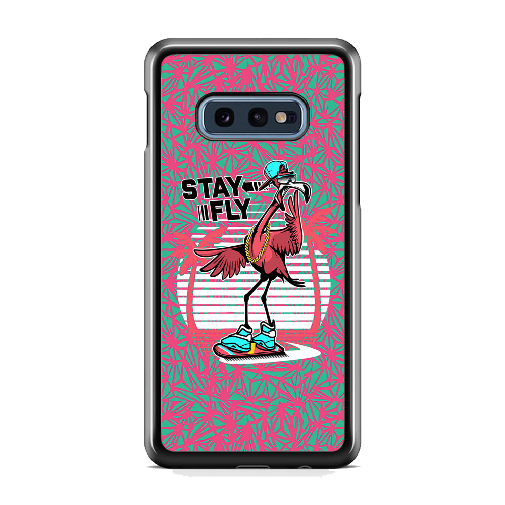 Flamingo Skate to Fly Samsung Galaxy S10E Case