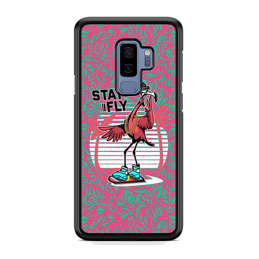 Flamingo Skate to Fly Samsung Galaxy S9 Plus Case
