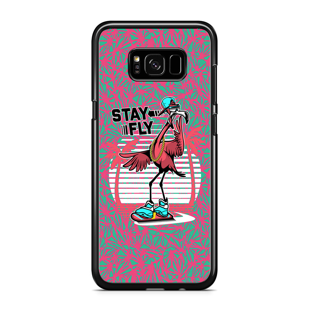 Flamingo Skate to Fly Samsung Galaxy S8 Case