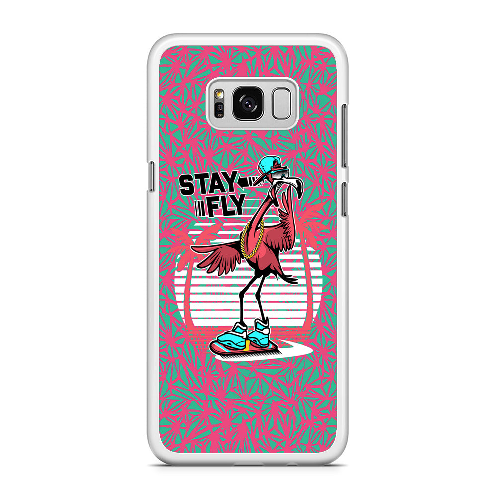 Flamingo Skate to Fly Samsung Galaxy S8 Case