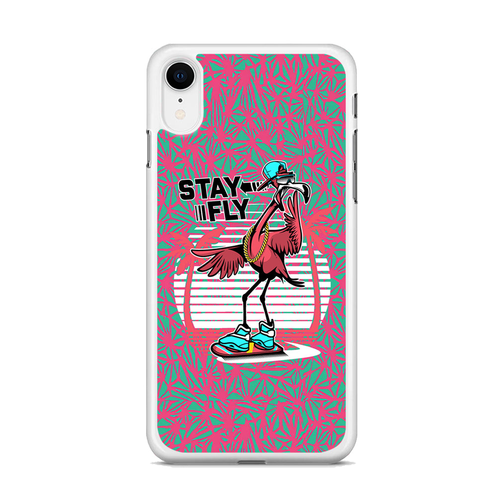 Flamingo Skate to Fly iPhone XR Case