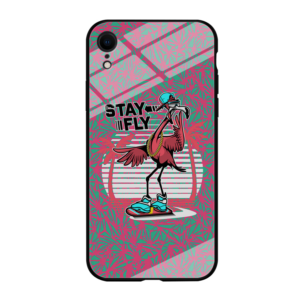 Flamingo Skate to Fly iPhone XR Case