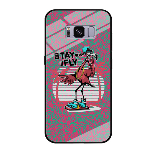 Flamingo Skate to Fly Samsung Galaxy S8 Case