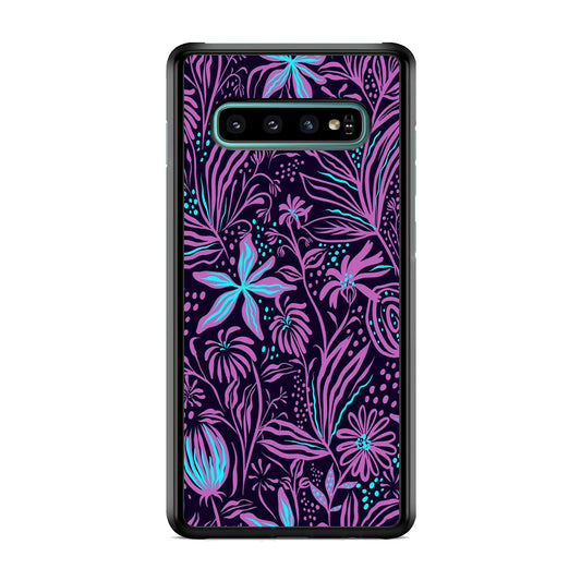 Flowers Purple Art Samsung Galaxy S10 Case