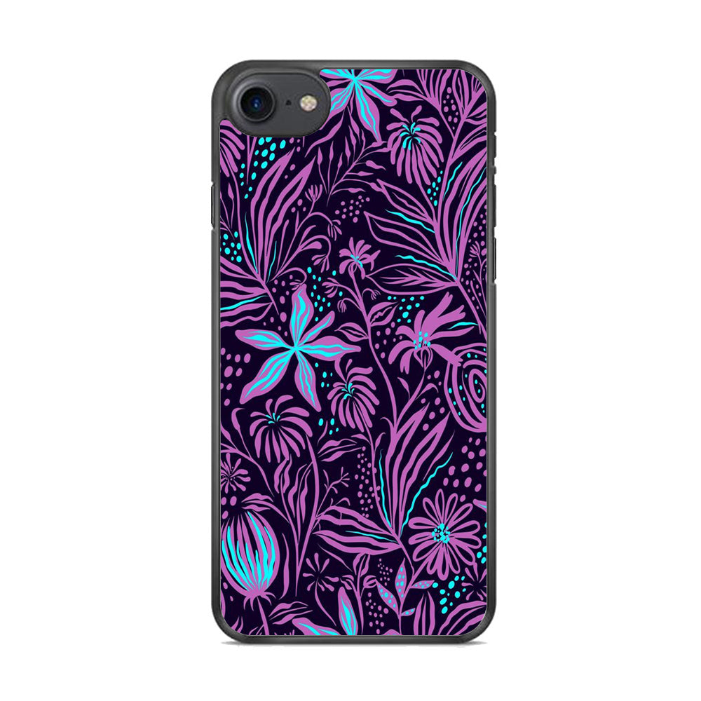 Flowers Purple Art iPhone 7 Case