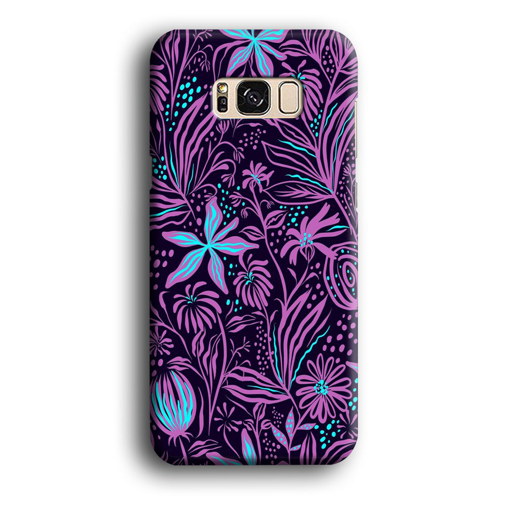 Flowers Purple Art Samsung Galaxy S8 Case