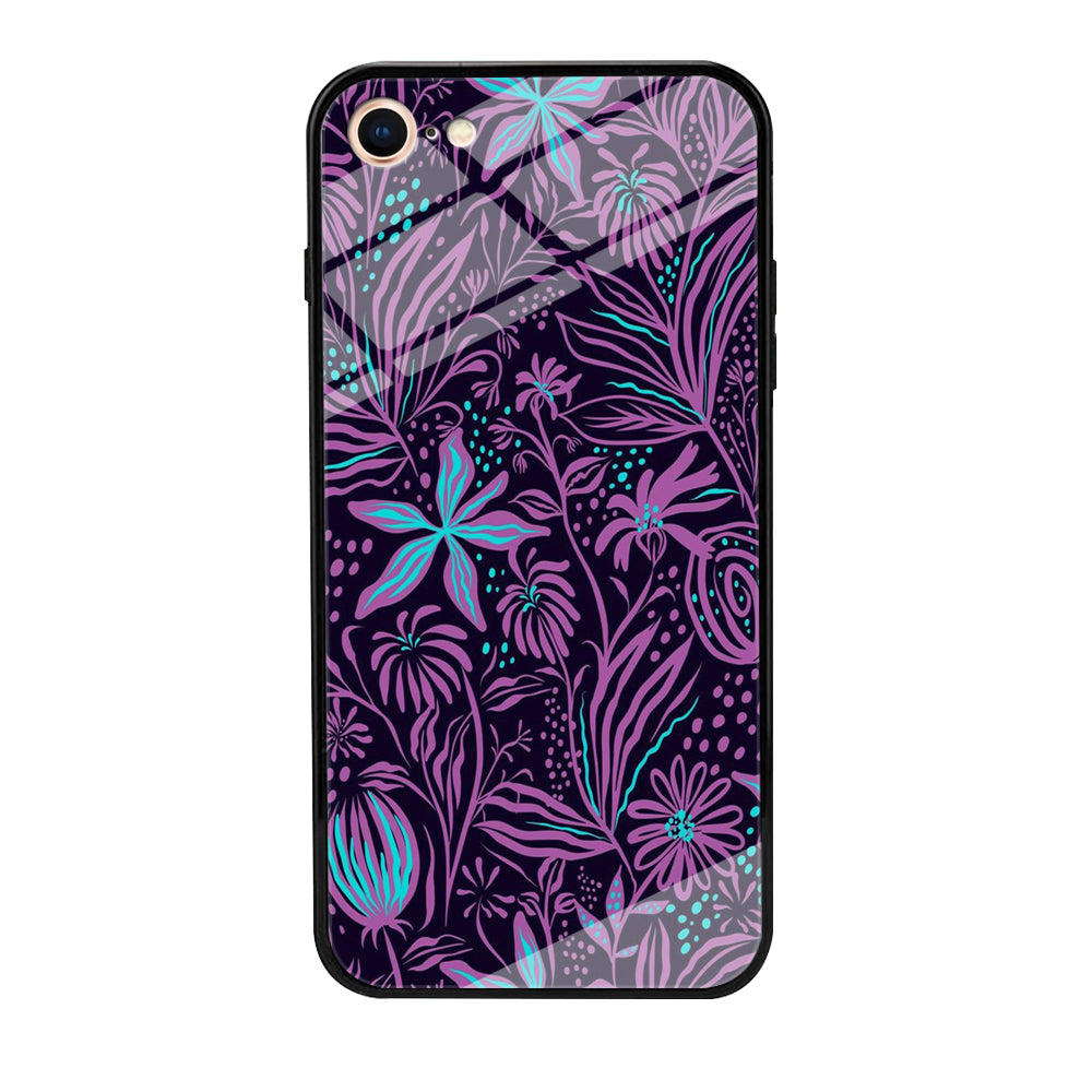 Flowers Purple Art iPhone 7 Case