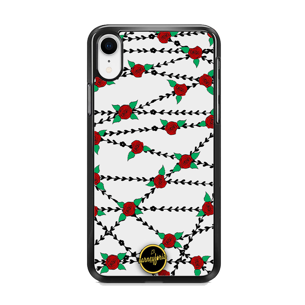Flowers Rose Chain Plant Carneyforia iPhone XR Case