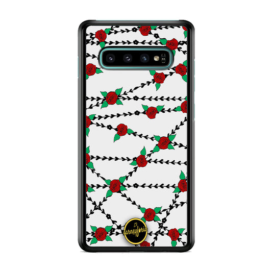 Flowers Rose Chain Plant Carneyforia Samsung Galaxy S10 Case