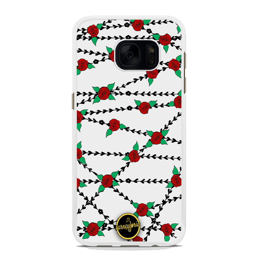 Flowers Rose Chain Plant Carneyforia Samsung Galaxy S7 Case
