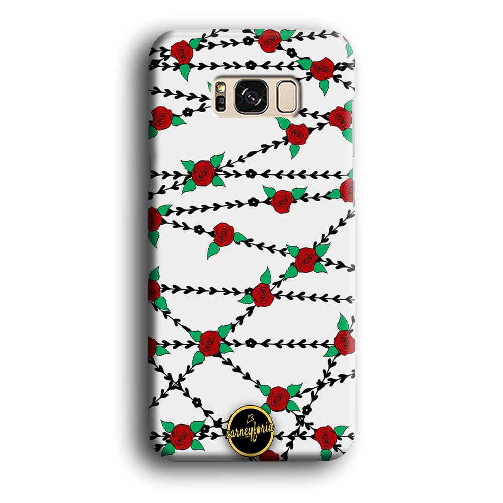 Flowers Rose Chain Plant Carneyforia Samsung Galaxy S8 Case