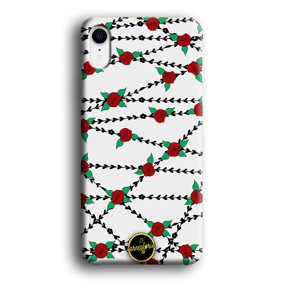 Flowers Rose Chain Plant Carneyforia iPhone XR Case
