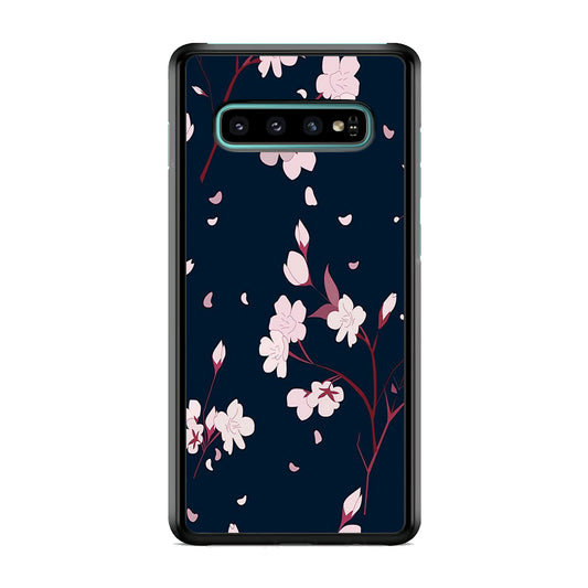 Flowers Sakura Leaf Fall Samsung Galaxy S10 Case