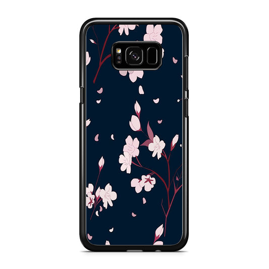 Flowers Sakura Leaf Fall Samsung Galaxy S8 Case