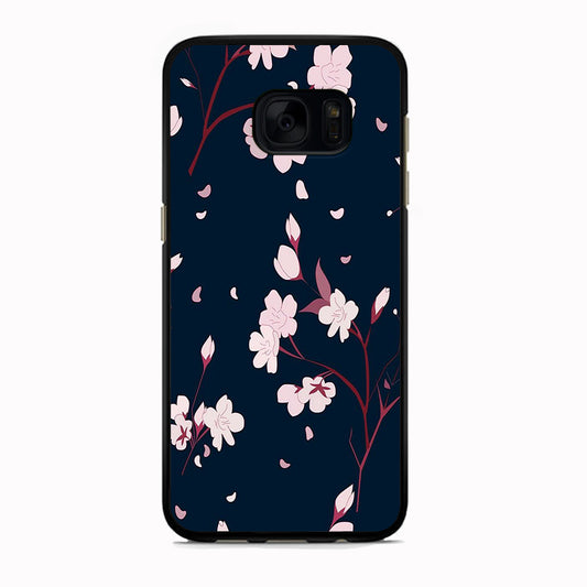 Flowers Sakura Leaf Fall Samsung Galaxy S7 Edge Case