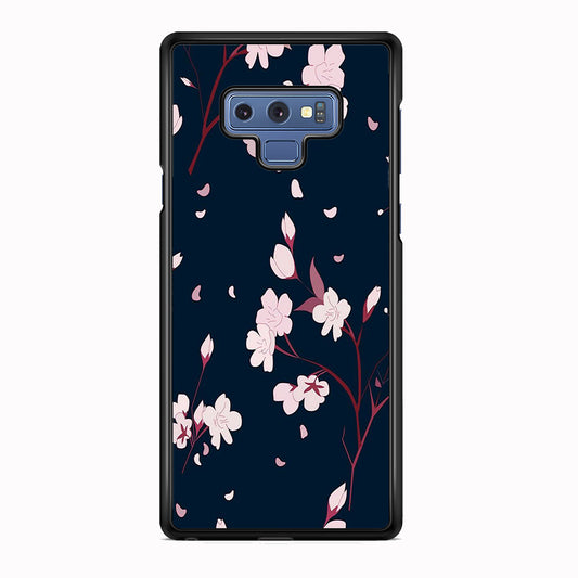 Flowers Sakura Leaf Fall Samsung Galaxy Note 9 Case