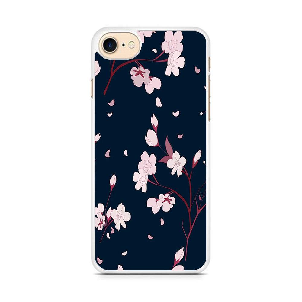 Flowers Sakura Leaf Fall iPhone 7 Case