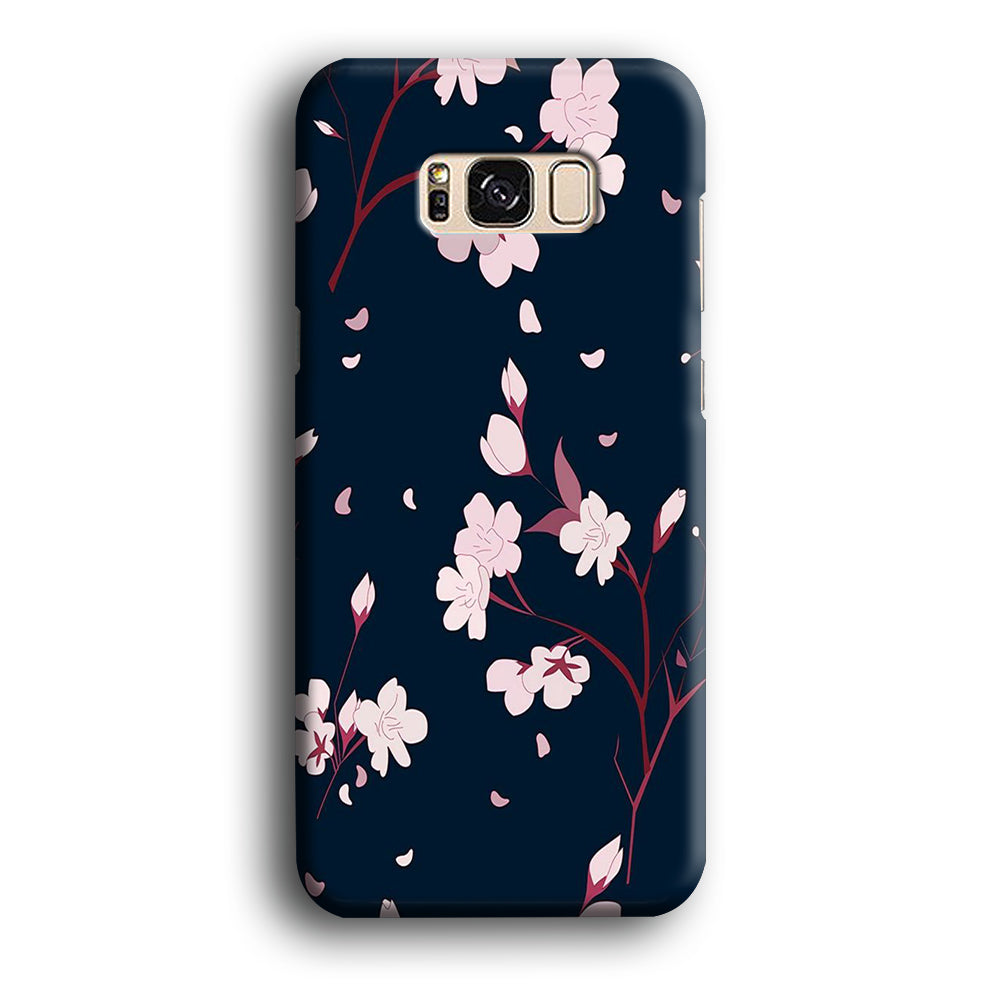Flowers Sakura Leaf Fall Samsung Galaxy S8 Case