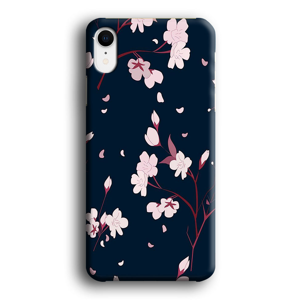 Flowers Sakura Leaf Fall iPhone XR Case