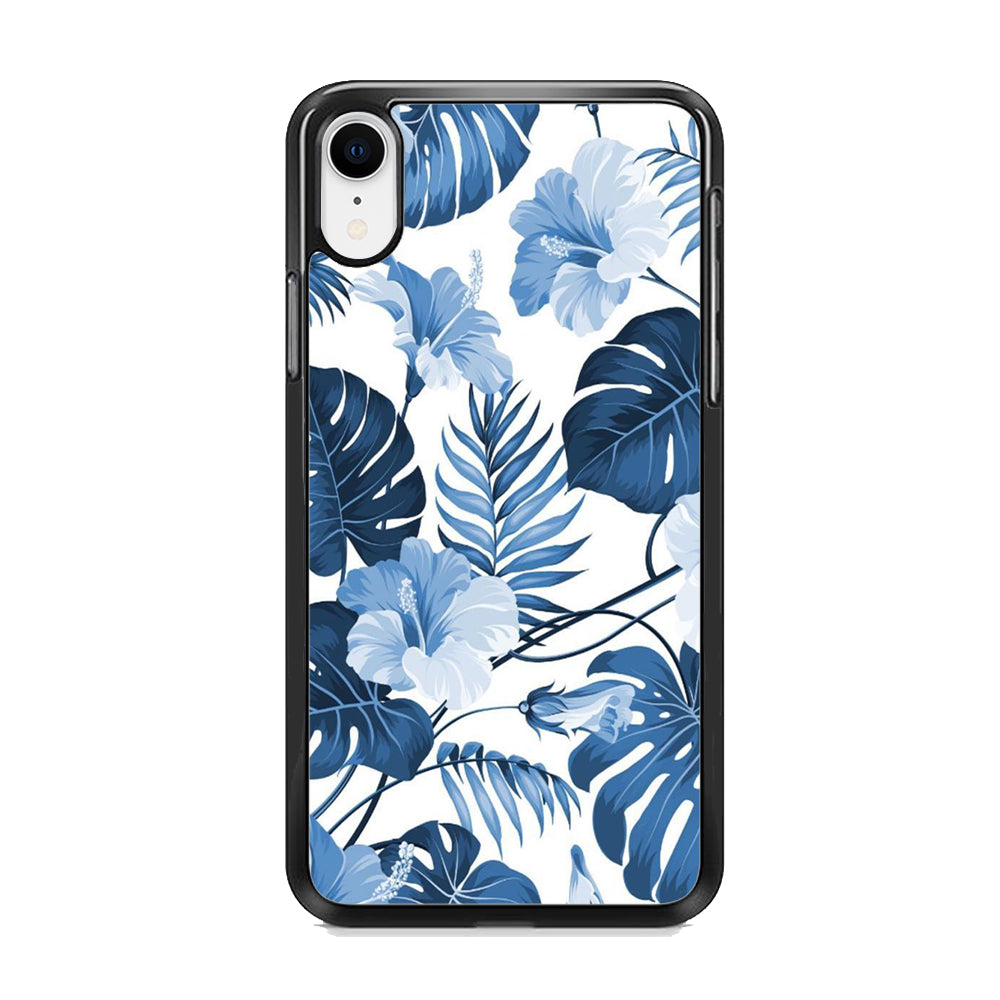 Flowers Sky Blue Hibiscus iPhone XR Case