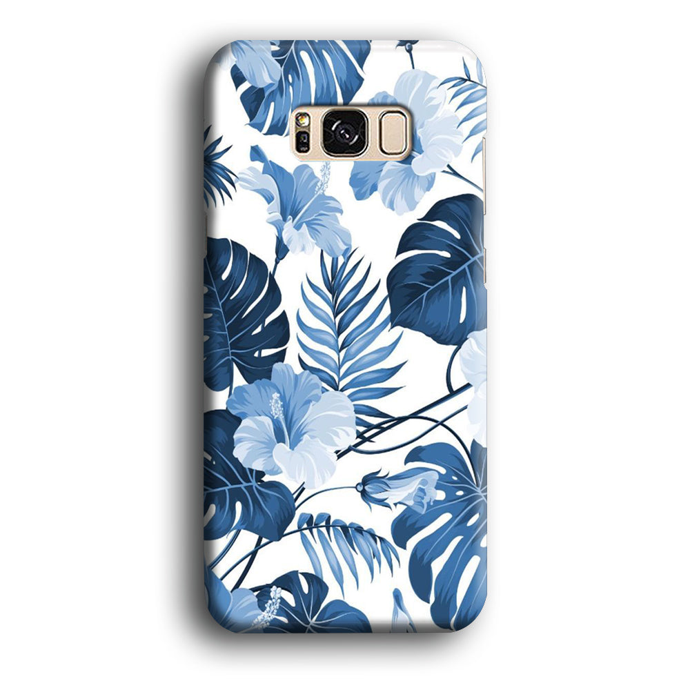 Flowers Sky Blue Hibiscus Samsung Galaxy S8 Case