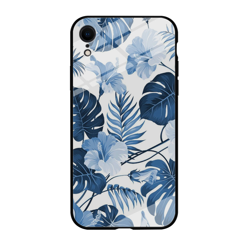 Flowers Sky Blue Hibiscus iPhone XR Case