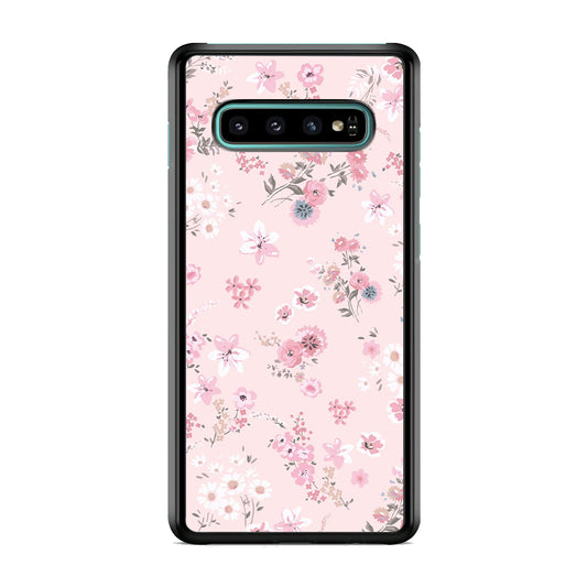 Flowers Soft Pink Samsung Galaxy S10 Case