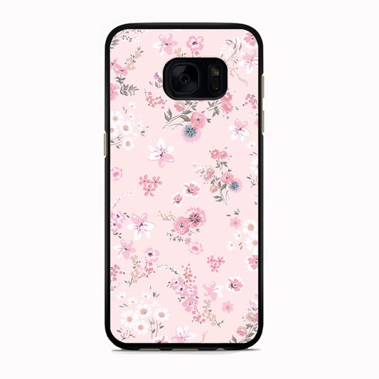 Flowers Soft Pink Samsung Galaxy S7 Edge Case