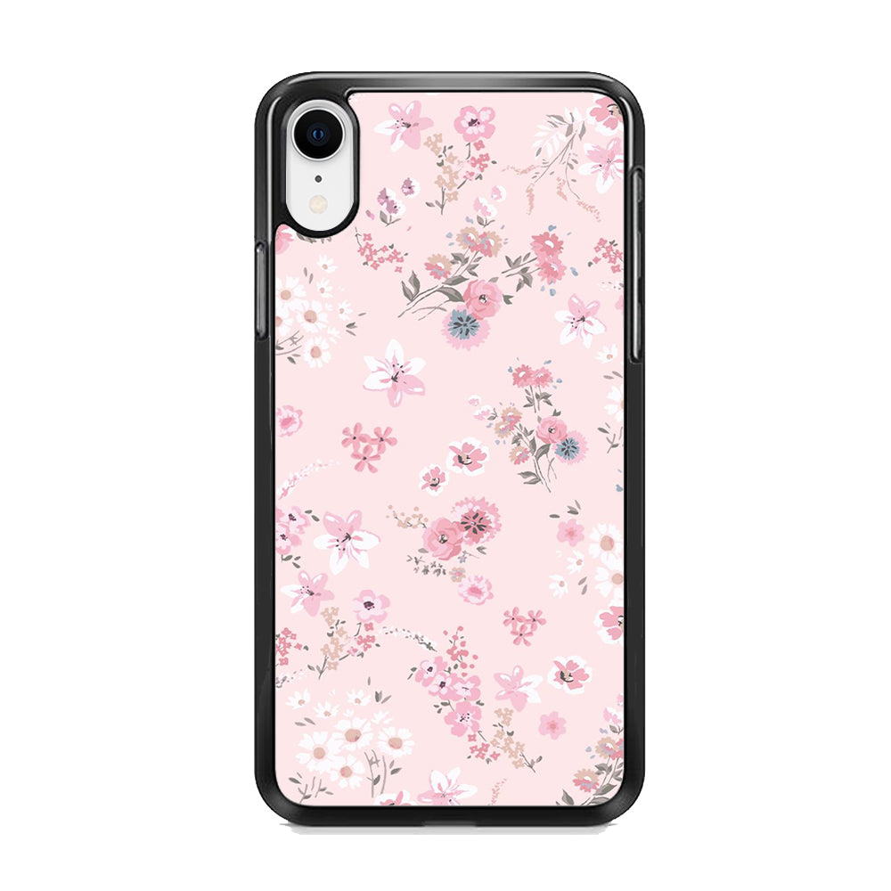 Flowers Soft Pink iPhone XR Case