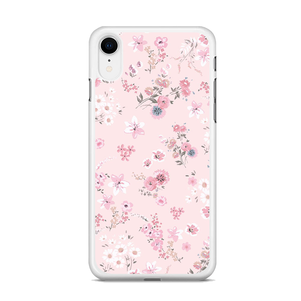 Flowers Soft Pink iPhone XR Case