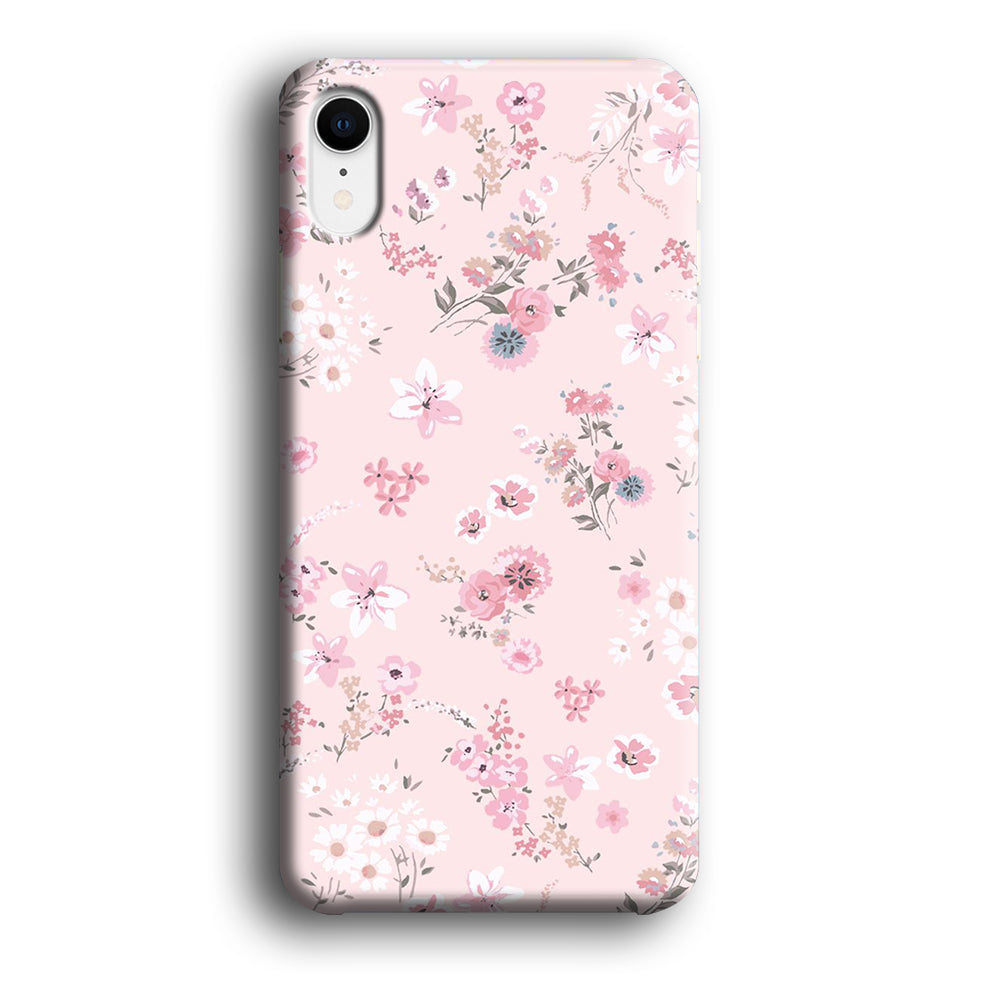 Flowers Soft Pink iPhone XR Case