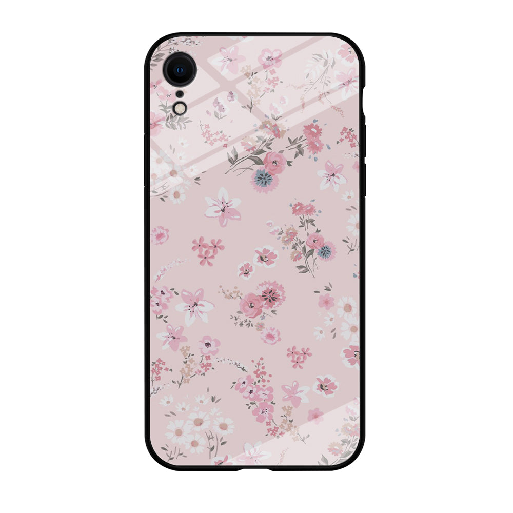 Flowers Soft Pink iPhone XR Case
