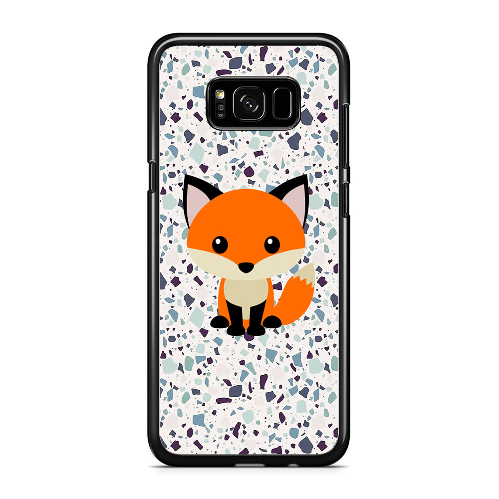 Fox Kid on Dessert Samsung Galaxy S8 Plus Case Rubber Black (2D Case)