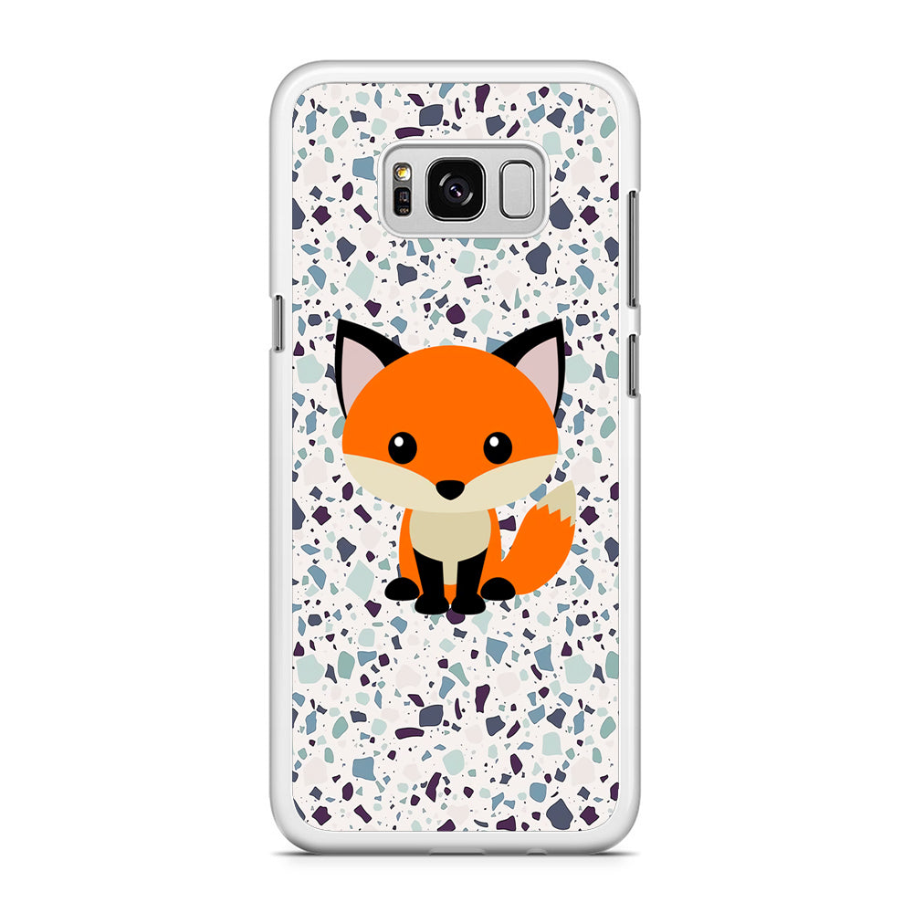 Fox Kid on Dessert Samsung Galaxy S8 Plus Case Rubber White (2D Case)