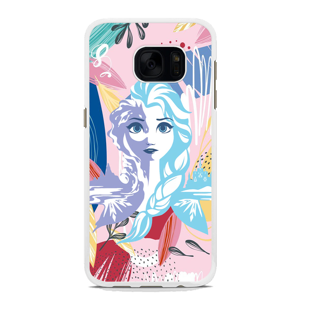 Frozen Face Shadow of Princess Samsung Galaxy S7 Edge Case