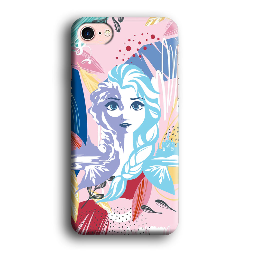 Frozen Face Shadow of Princess iPhone 7 Case