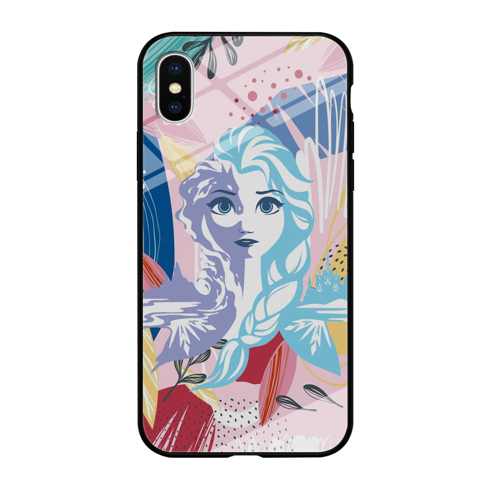 Frozen Face Shadow of Princess iPhone X Case