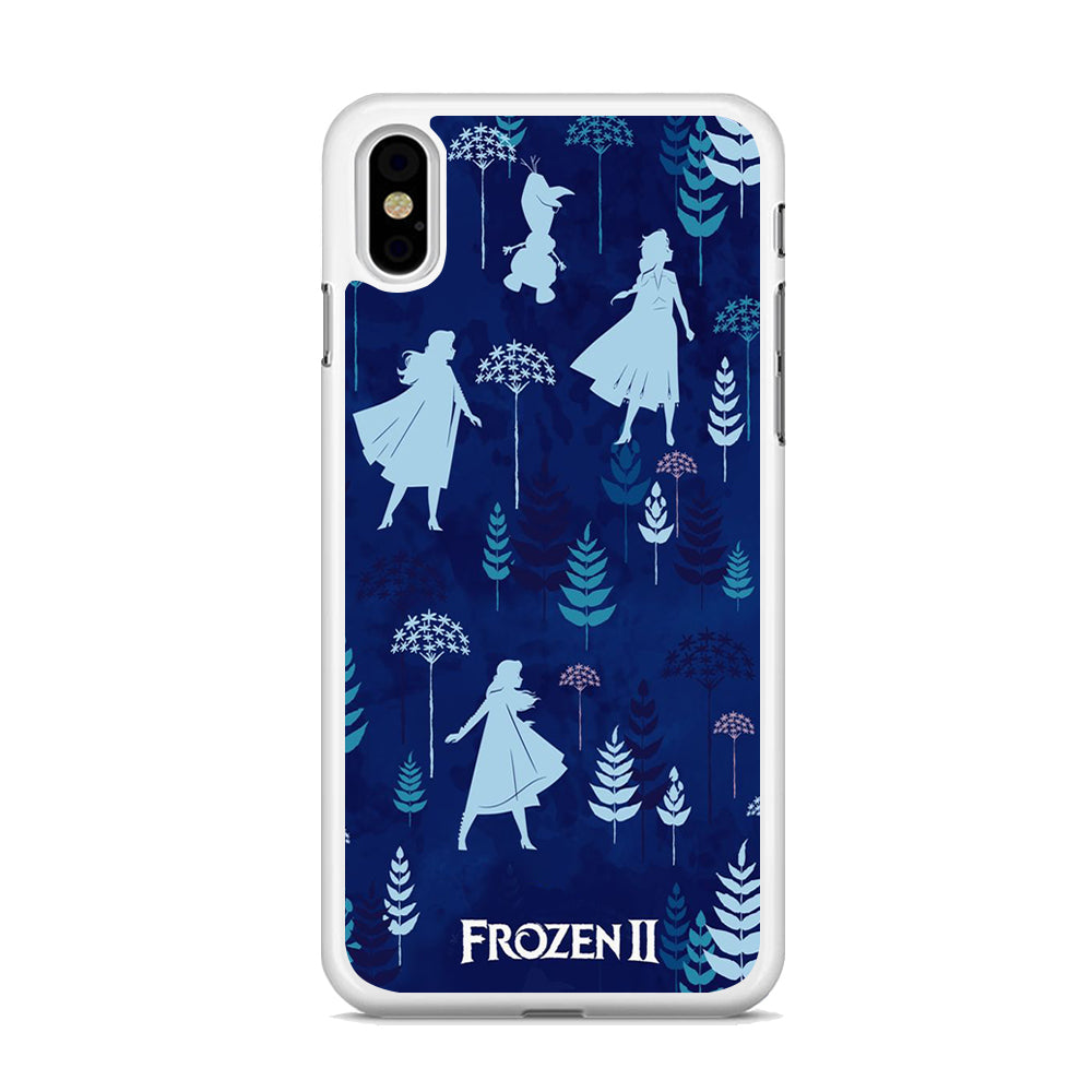 Frozen Wallpaper Navy iPhone X Case