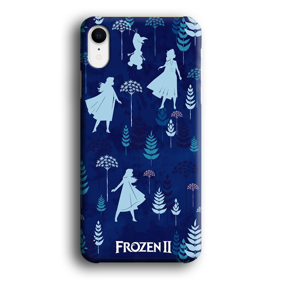 Frozen Wallpaper Navy iPhone XR Case