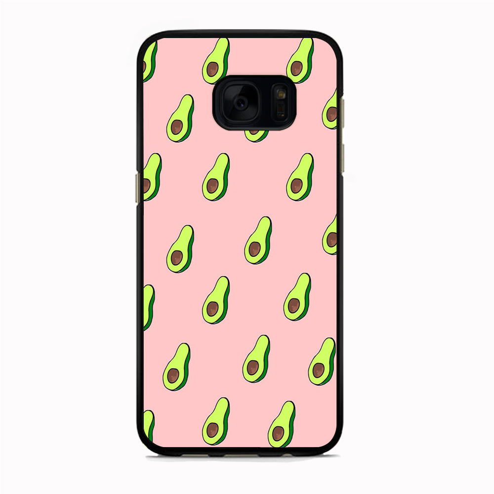 Fruit Avocado Doodle Samsung Galaxy S7 Edge Case
