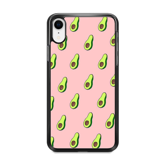 Fruit Avocado Doodle iPhone XR Case